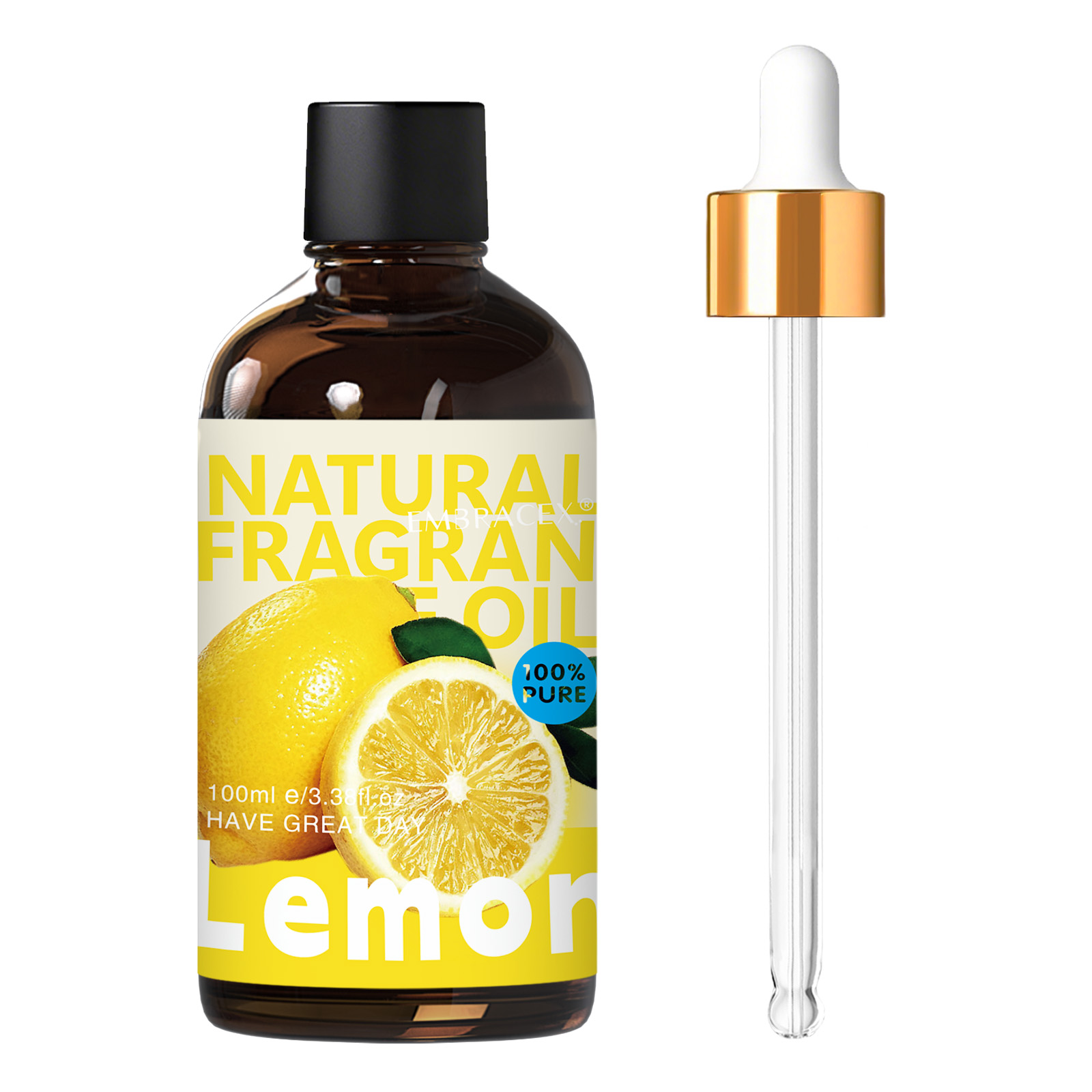 Candle Supplies Essential Oils - 100ml レモンエッセンシャルオイル 車用芳香剤オイル、カー用品、ディフューザー用、DIYプロジェクト、キャンドル作り、友人へのギフト