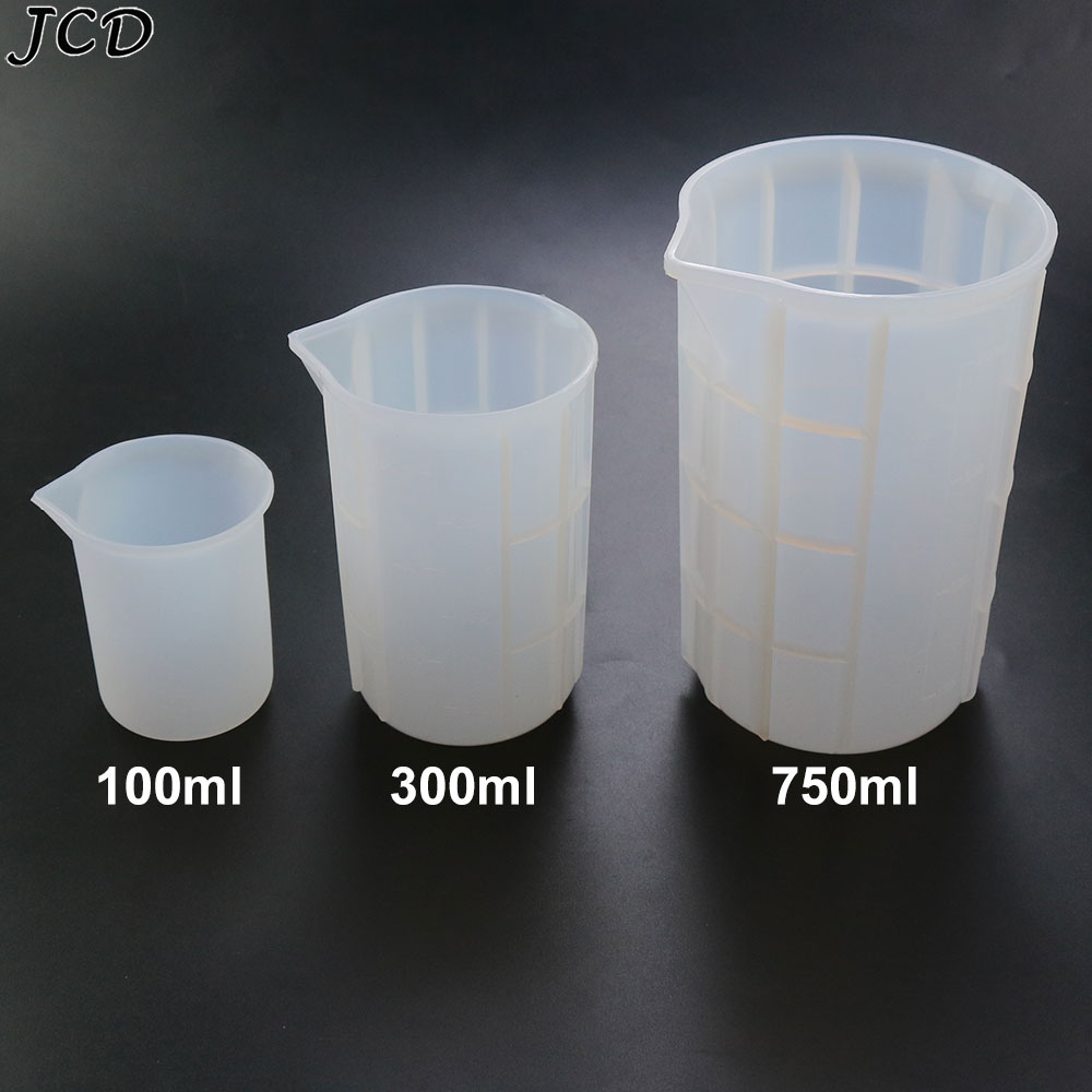 Candle Making Supplies For Beginners - JCD 100 ミリリットル/300 ミリリットル/750 ミリリットルシリコーン計量カップスケール食品グレードのケーキメイク分離カップ DIY