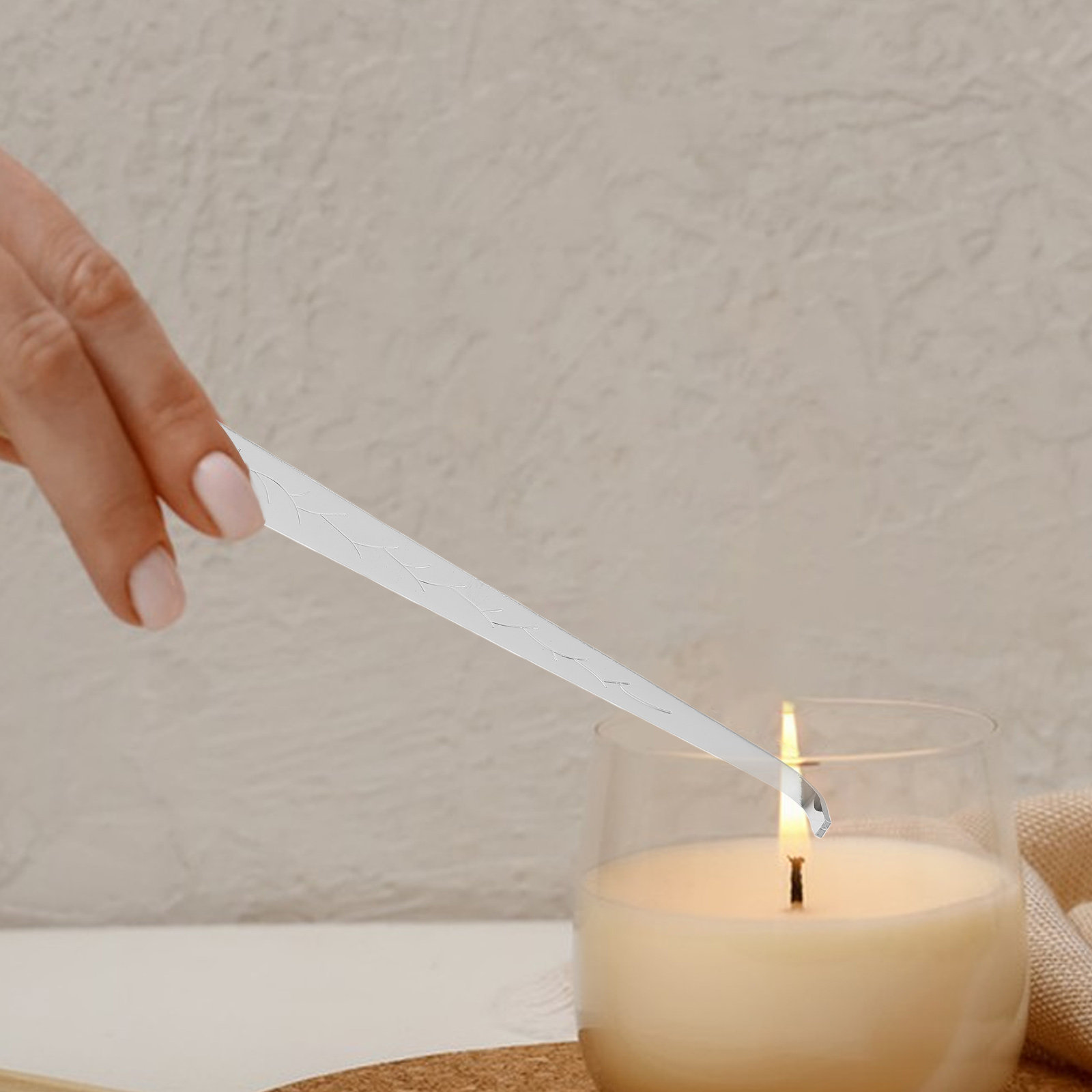 Wick Dipper Tool - 2個入り ステンレス製ロングハンドル ウィックディッパー バーナーアクセサリー 無煙スナッファー アロマセラピースパケア用ツール