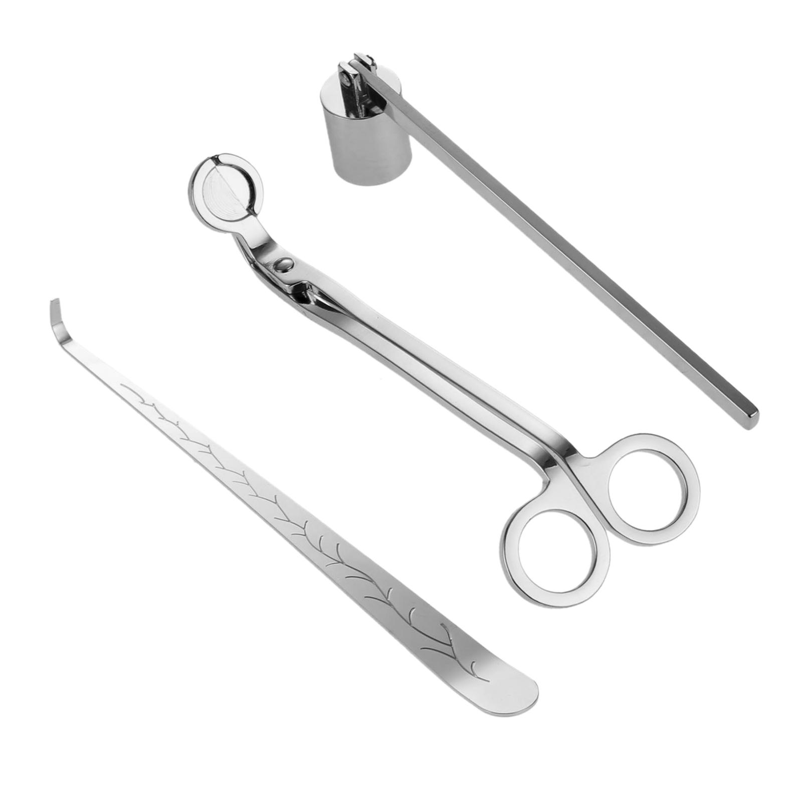 Wick Dipper Tool - キャンドルアクセサリー3点セット、キャンドル芯カッター、キャンドル芯ディッパー、キャンドルツールセット、4色オプションあり