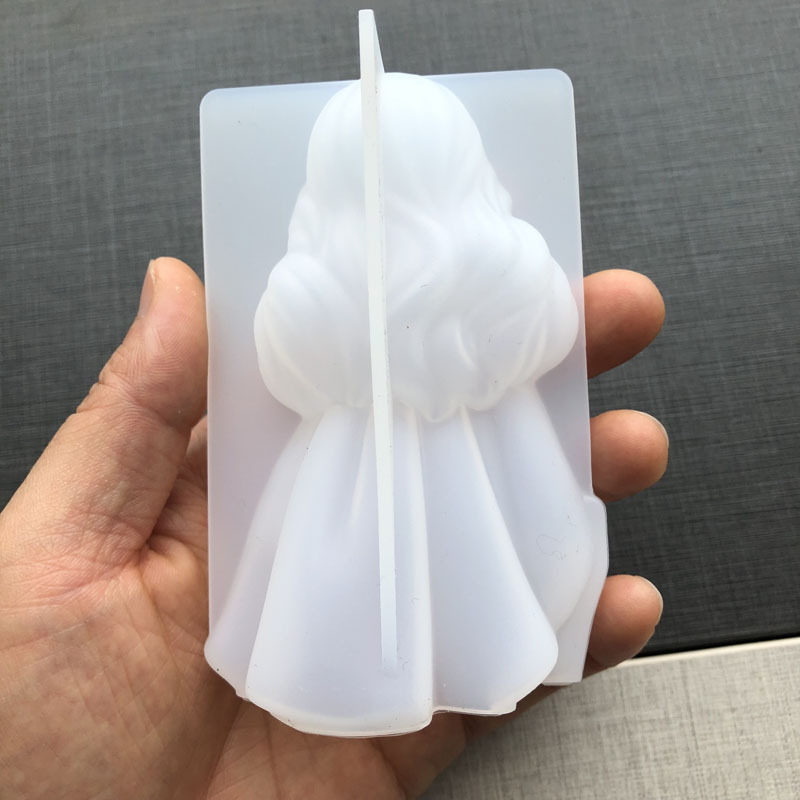 3D かわいいプリンセスシリコーンキャンドルモールド天使の女 - Candle Making Supplies For Beginners のレビューと価格