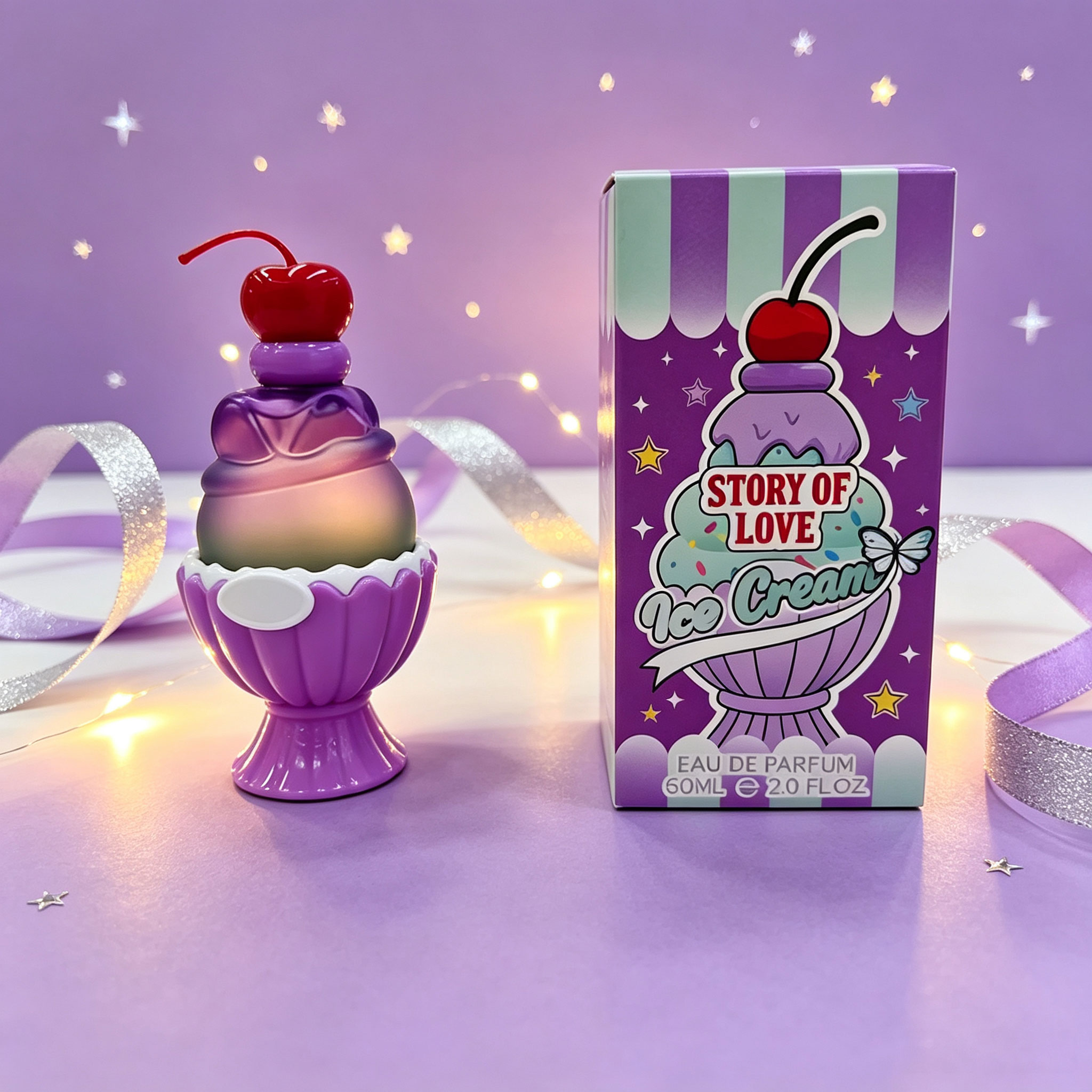 かわいいアイスクリーム型のオードパルファム60ml、甘くて長 - Candle Shop のレビューと価格