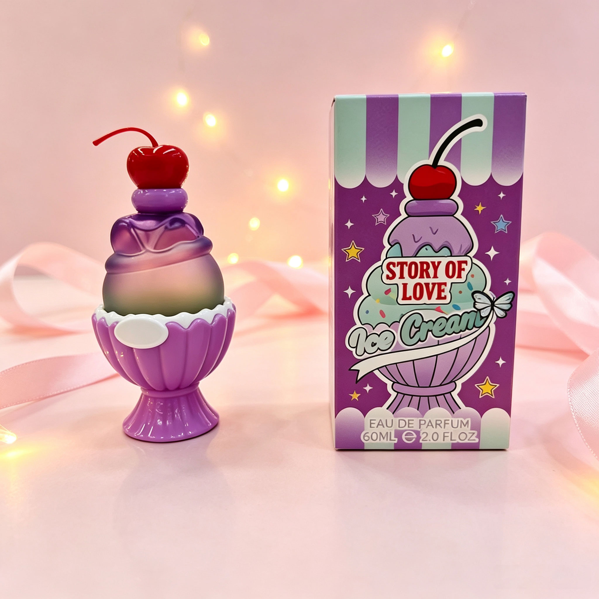 かわいいアイスクリーム型のオードパルファム60ml、甘くて長 - Candle Shop のレビューと価格