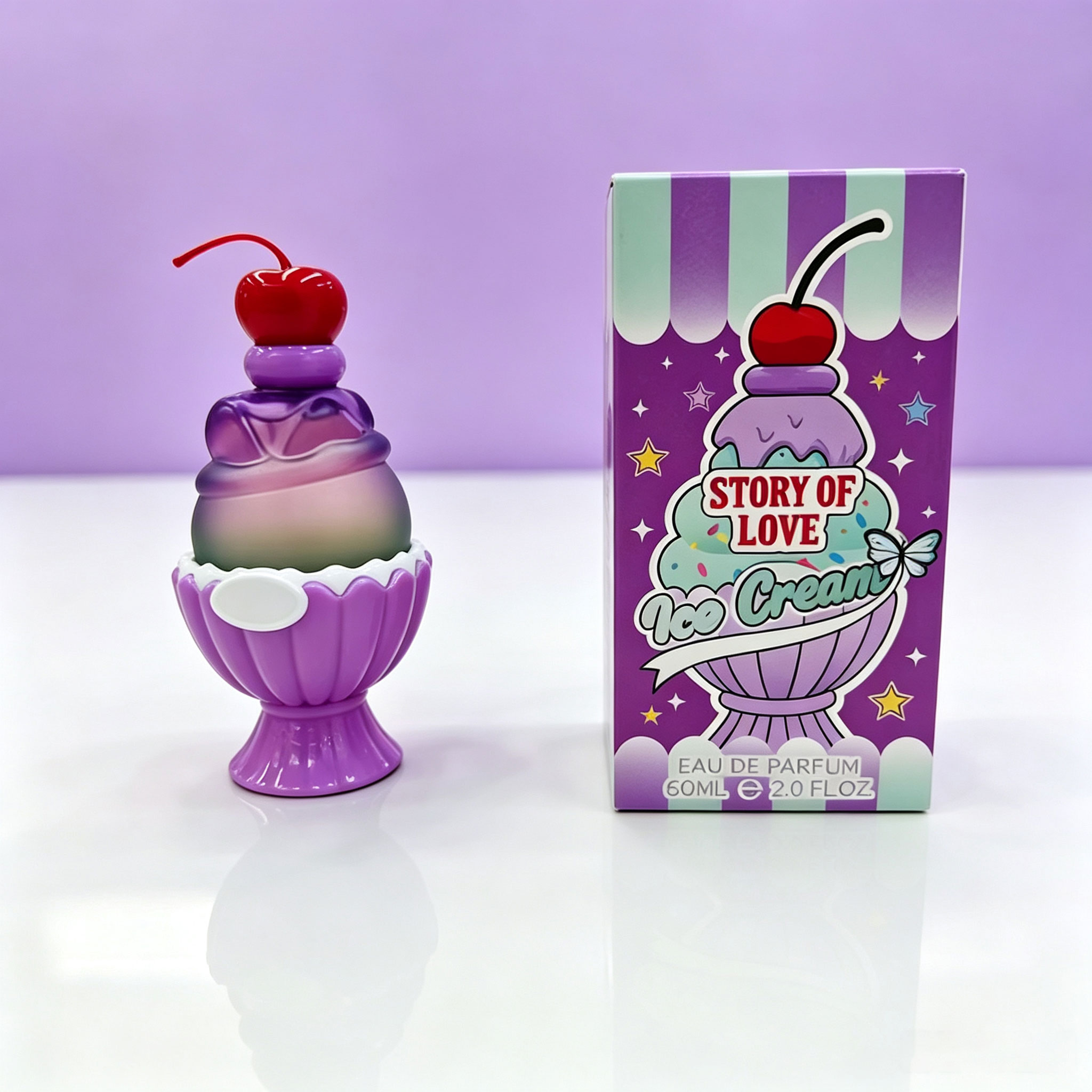 かわいいアイスクリーム型のオードパルファム60ml、甘くて長 - Candle Shop のレビューと価格