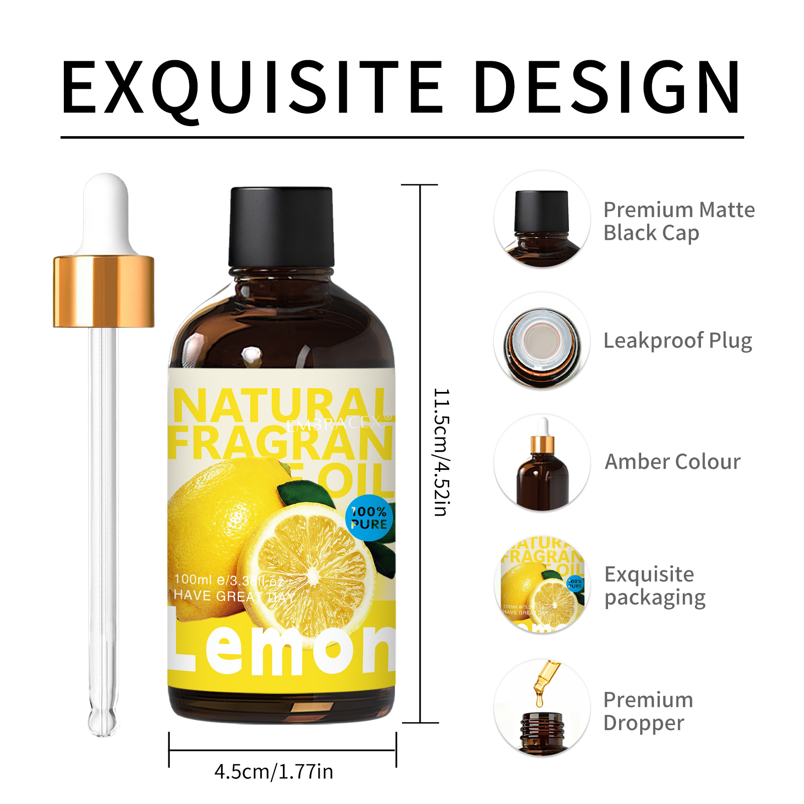 100ml レモンエッセンシャルオイル 車用芳香剤オイル、カ - Candle Supplies Essential Oils のレビューと価格