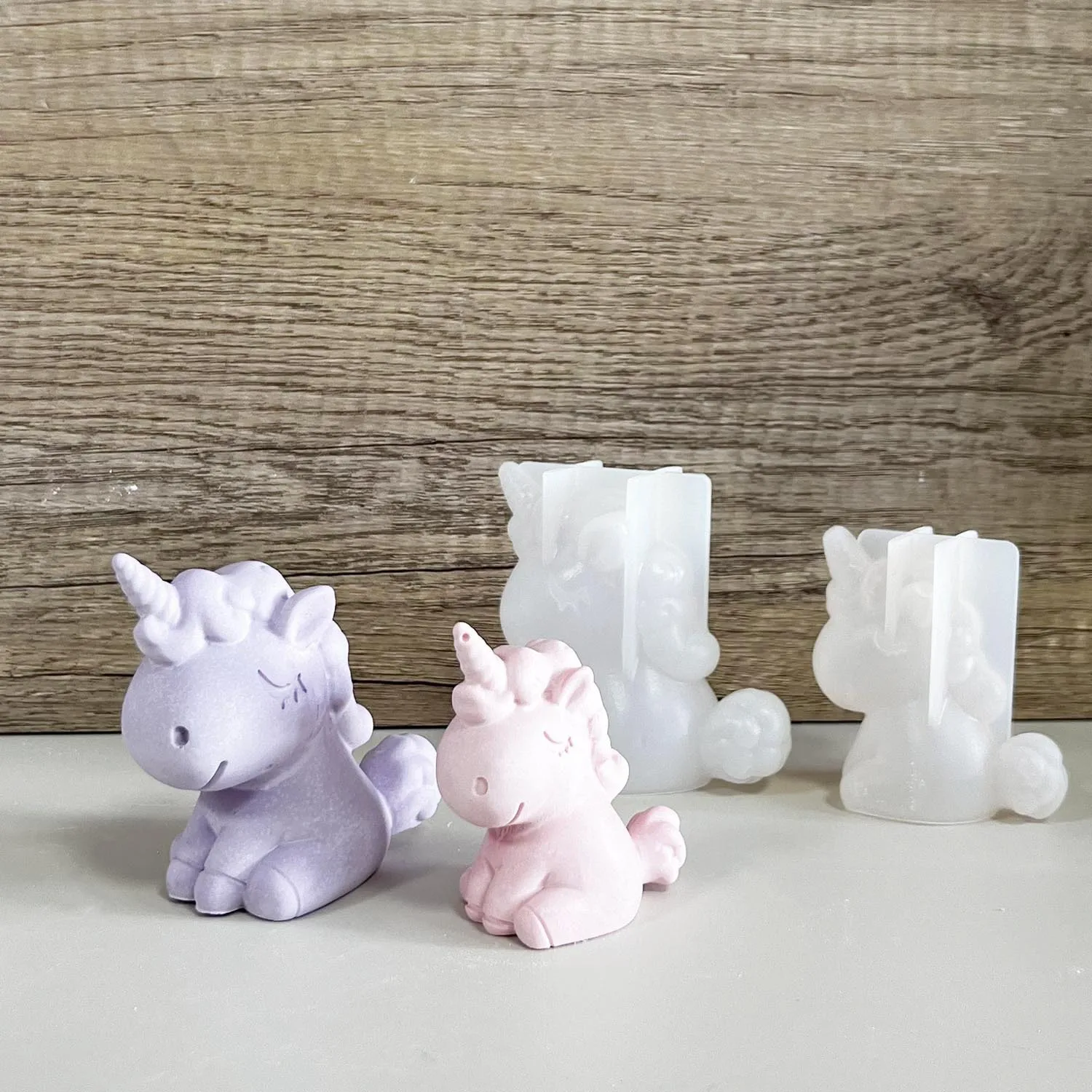 3D 幾何学的なシリコーンユニコーン猫鹿クマ型ソープキャンド - Candle Making Supplies For Beginners のレビューと価格