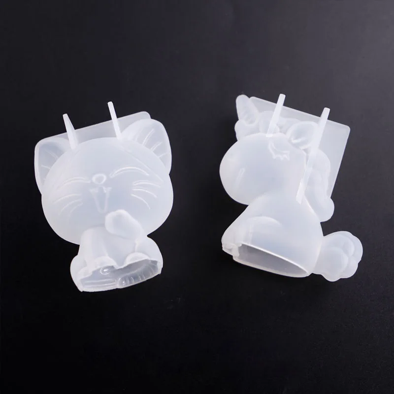 3D 幾何学的なシリコーンユニコーン猫鹿クマ型ソープキャンド - Candle Making Supplies For Beginners のレビューと価格