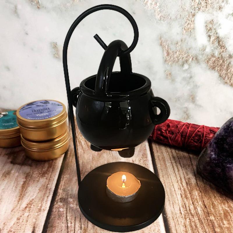 ぶら下げ大釜ワックスバーナー魔女大釜ポットキャンドルホルダー - Candle Supplies Essential Oils のレビューと価格