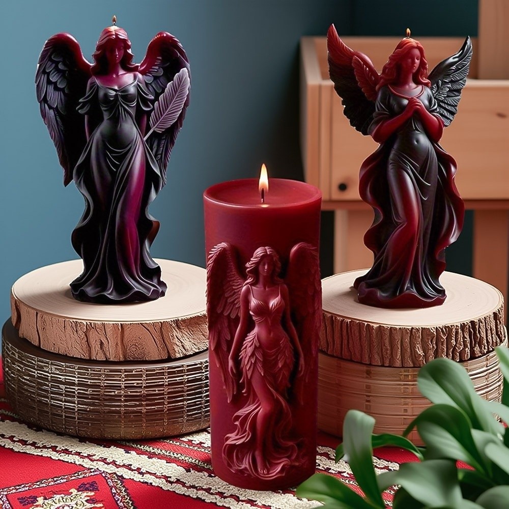 新しいシリコン製アロマキャンドルモールド 3Dゴシックスタイ - Candle Making Supplies For Beginners のレビューと価格