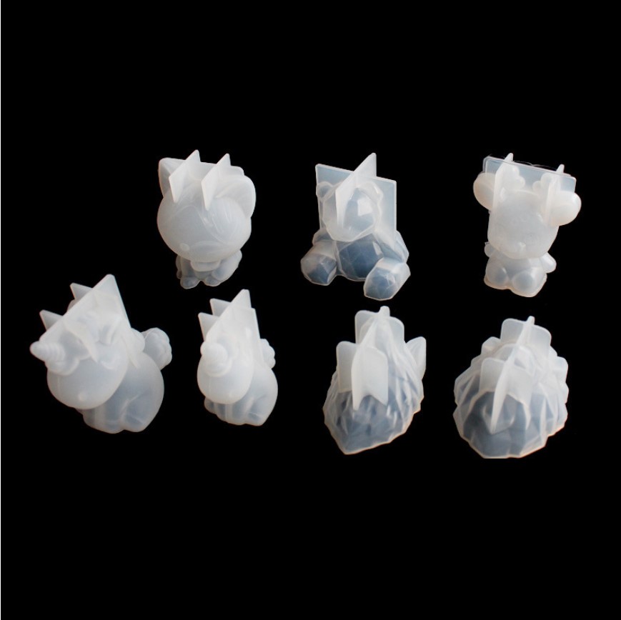 透明ユニコーンシリコーンエポキシ樹脂金型ジオメトリクマウサギ - Candle Making Supplies For Beginners のレビューと価格