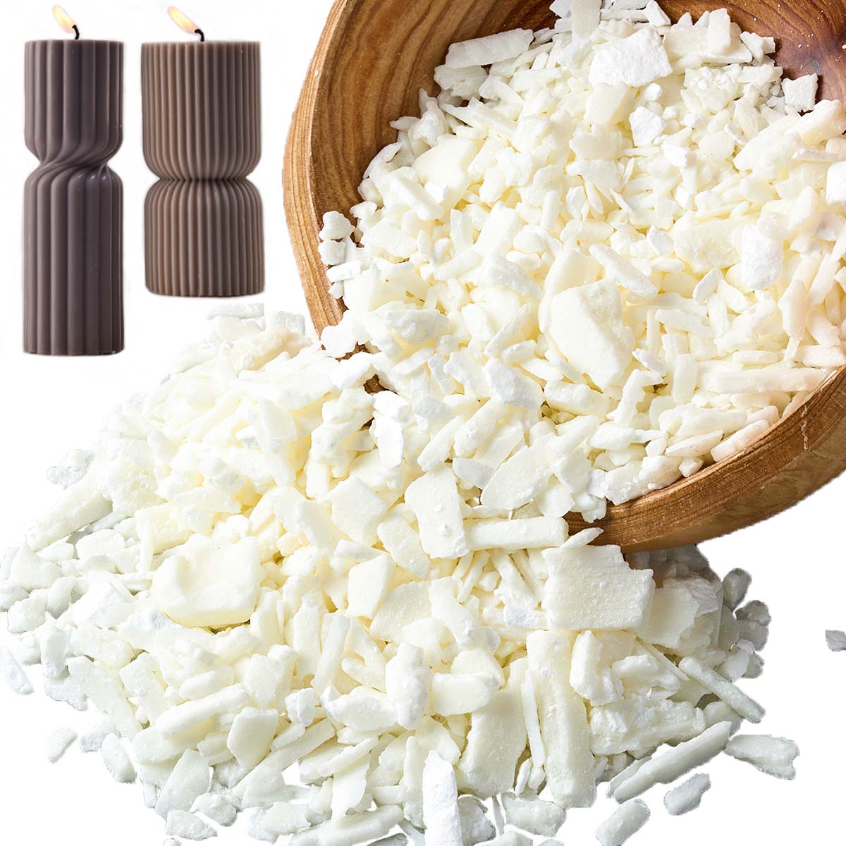 1 ポンドピュアホワイト大豆ワックス DIY 手作りキャンド - Candle Making Supplies For Beginners のレビューと価格