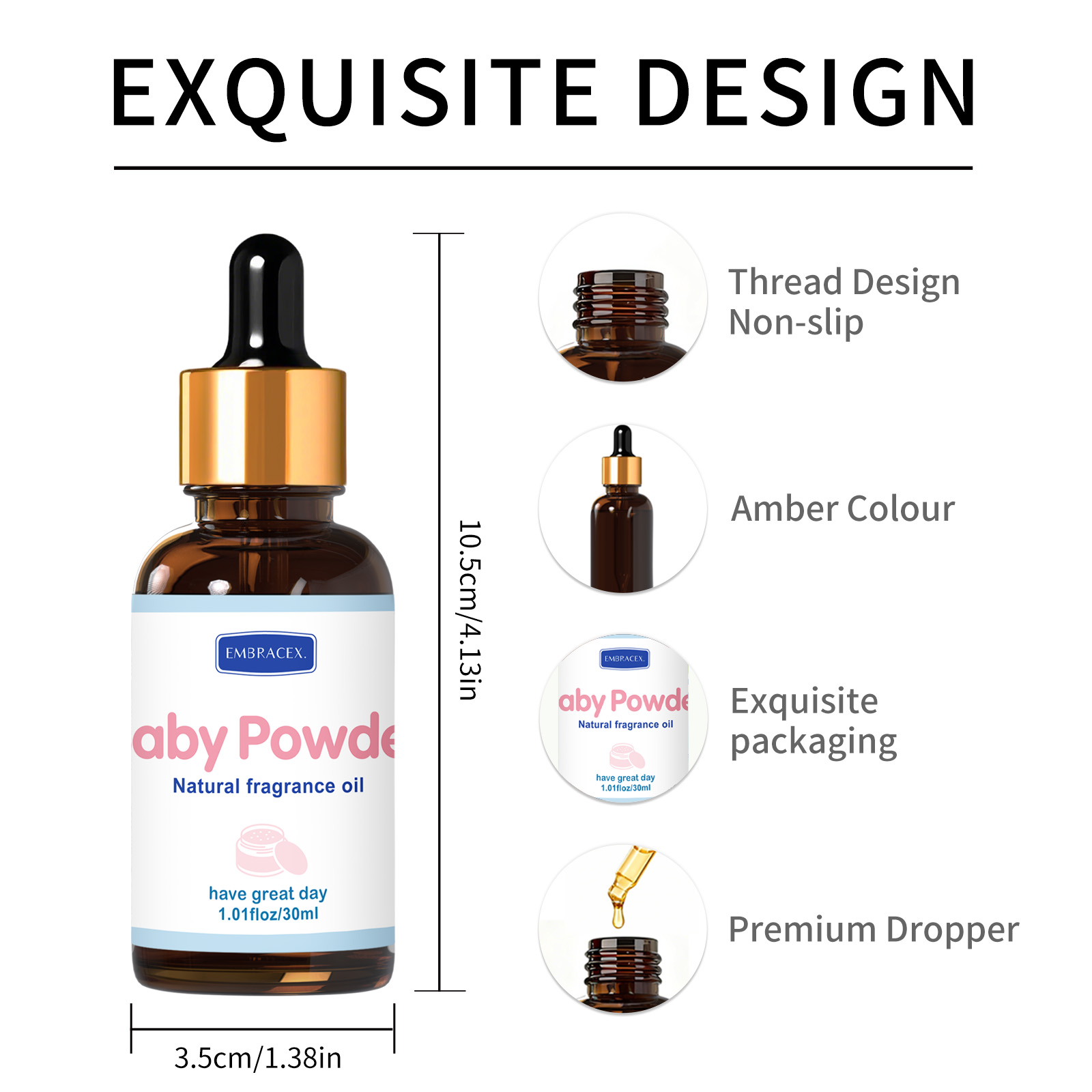 30ml ベビーパウダー エッセンシャルオイル ディフューザ - Candle Supplies Essential Oils のレビューと価格