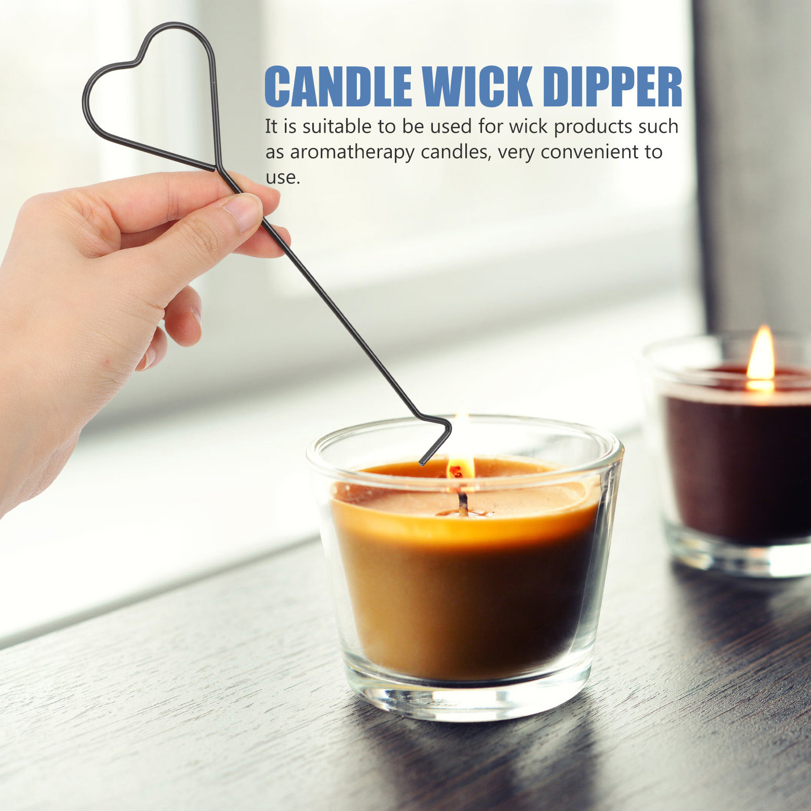 4個入りハート型アイアン製消火フック、アロマセラピー用細いキ - Wick Dipper Tool のレビューと価格