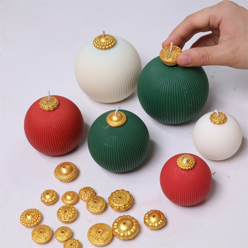 ニコールクリスマスボールキャンドルシリコーン型 DIY 香り - Candle Making Supplies For Beginners のレビューと価格