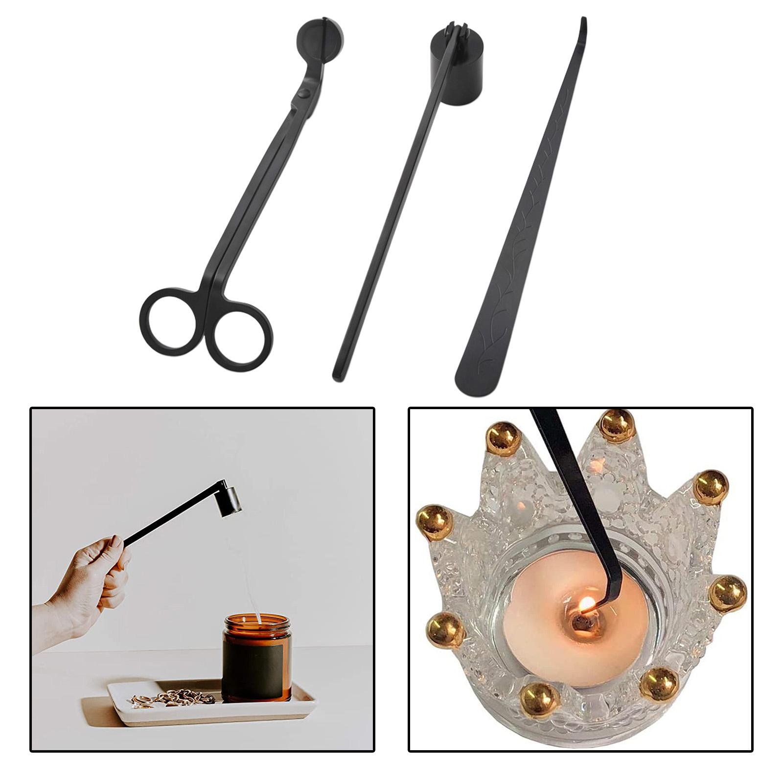 3個/セット ブラック キャンドル芯消し器 ディッパー フッ - Wick Dipper Tool のレビューと価格