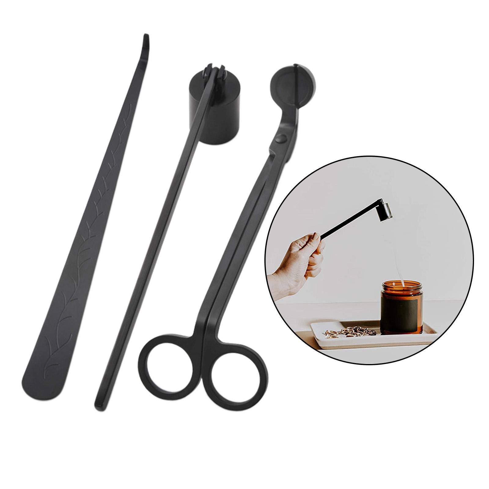 3個/セット ブラック キャンドル芯消し器 ディッパー フッ - Wick Dipper Tool のレビューと価格