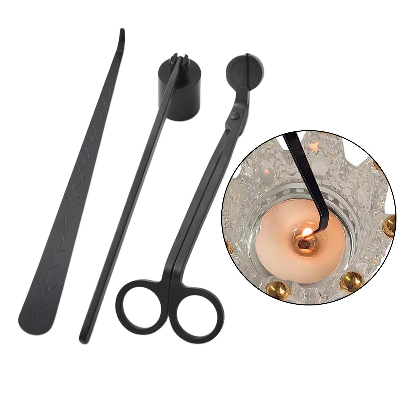 3個/セット ブラック キャンドル芯消し器 ディッパー フッ - Wick Dipper Tool のレビューと価格