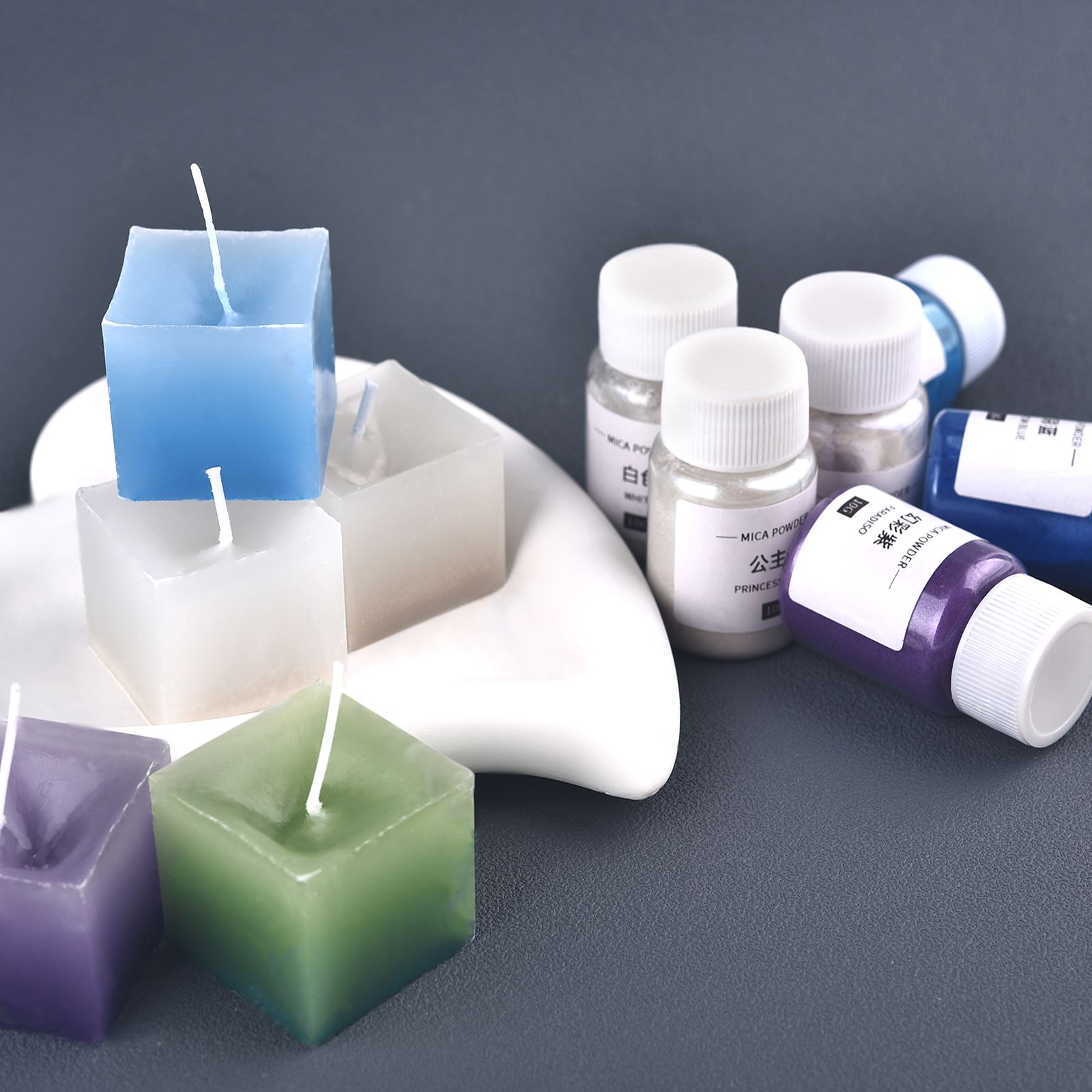キャンドル着色剤、真珠光沢マイカパウダー、樹脂顔料、キャンド - Candle Making Supplies For Beginners のレビューと価格