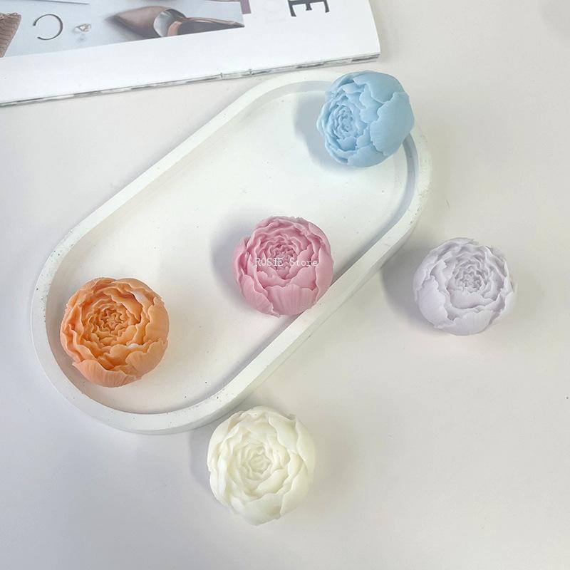 3D牡丹シリコンモールド,アロマテラピーキャンドル型,バラの - Candle Making Supplies For Beginners のレビューと価格
