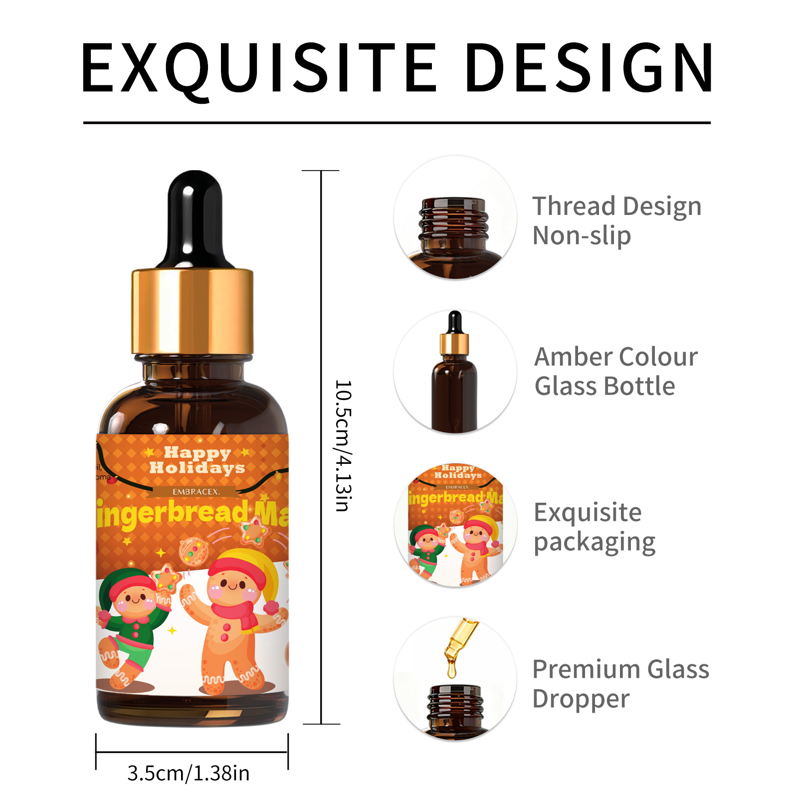30ml ジンジャーブレッドマン エッセンシャルオイル カー - Candle Supplies Essential Oils のレビューと価格