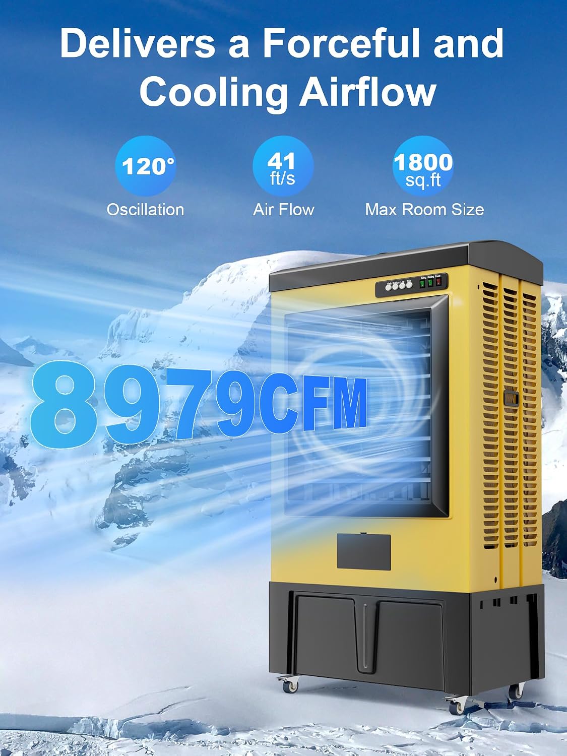 Uthfy 8979 CFM スワンプクーラー、55インチ蒸 - Candle Shop のレビューと価格
