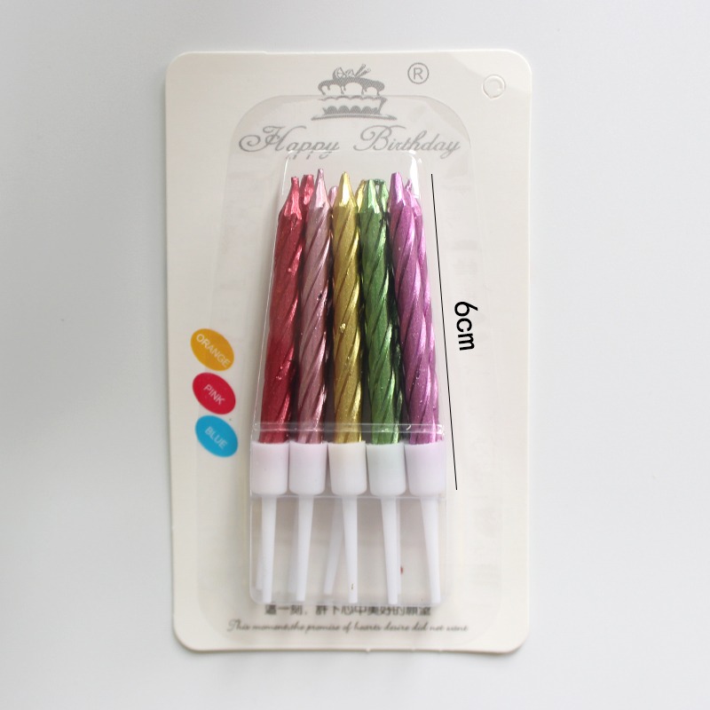 50 ボックス誕生日キャンドル電気メッキスパイラルゴールドと - Candle Shop のレビューと価格